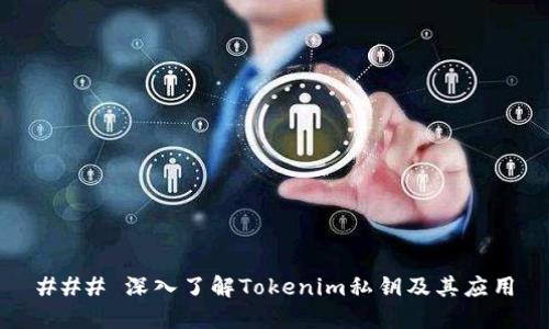 ### 深入了解Tokenim私钥及其应用