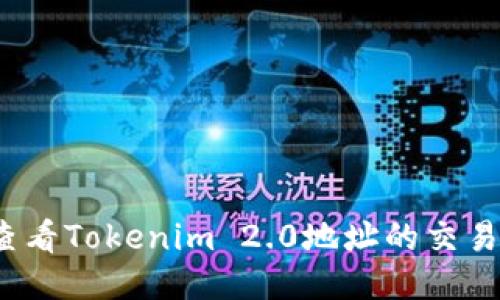 如何查看Tokenim 2.0地址的交易记录？